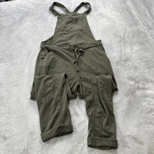 Wallflower Olive Green Overalls Jumpsuit Romper Womens Large Adjustable Straps